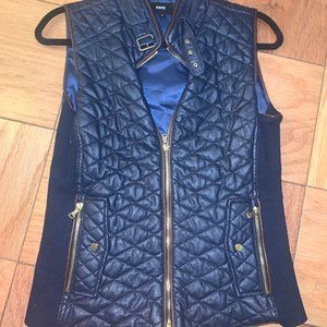 Navy Fate Brand Pleather Vest